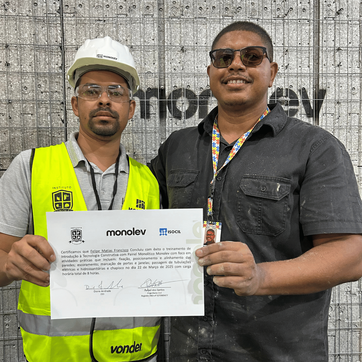 Aluno certificado MONOLEV